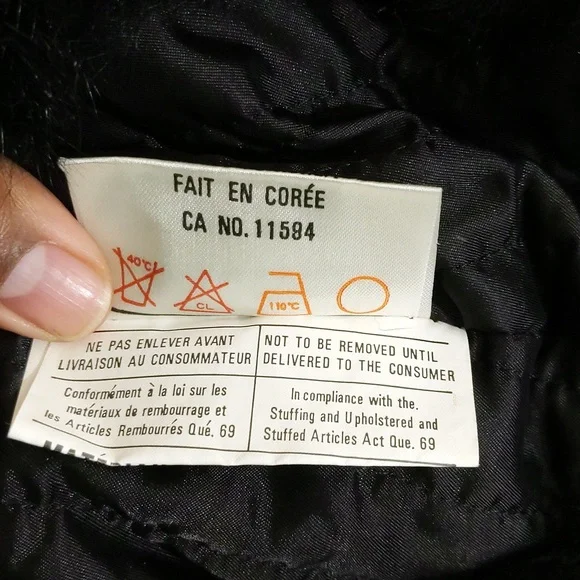 Echos de Paris| Faux Fur Trimmed Black and White Plaid Winter Cap - Picture 7 of 10